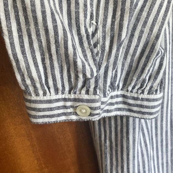 Striped Boho Cotton/Linen Summer Dress Old Navy - Picture 4 of 7